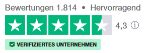 Bester Service bei Trustpilot Bester Paketdienst